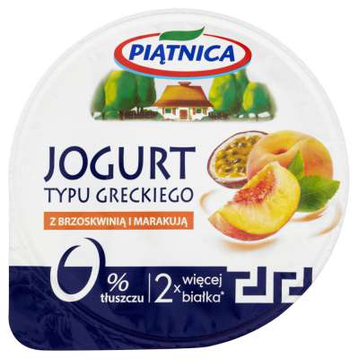 PIĄTNICA JOGURT GRECKI BRZOSKWINIA 150G