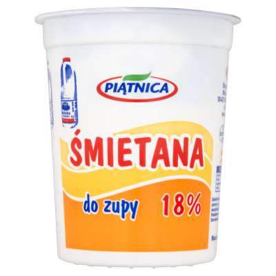 PIĄTNICA ŚMIETANA 18% 400G