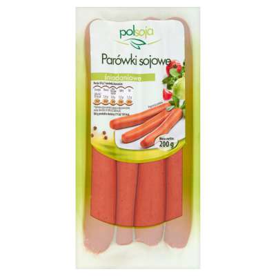 POLSOJA KIEŁBASKI SOJOWE 200G ŚNIADANIOWE
