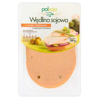 POLSOJA WĘDLINA SOJOWA 100G O SMAKU DROBIOWYM