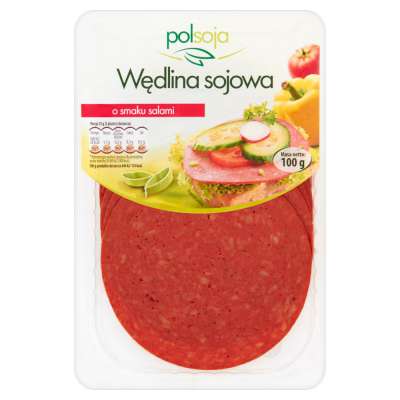 POLSOJA WĘDLINA SOJOWA 100G O SMAKU WĘDZ.SALAMI