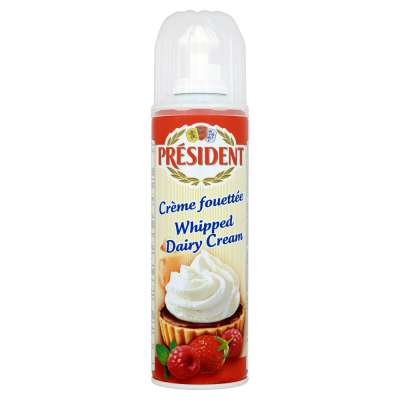 PRESIDENT BITA ŚMIETANA SPRAY 250G