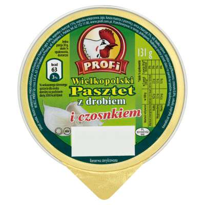 PROFI PASZTET DROB. 131G Z CZOSNKIEM