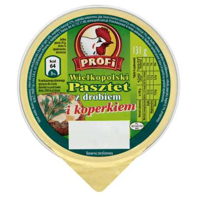 PROFI PASZTET DROB. 131G Z KOPERKIM