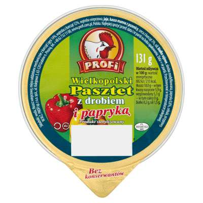 PROFI PASZTET DROBIOWY Z PAPRYKĄ 131G