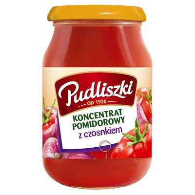 PUDLISZKI KONCENTRAT POMIDOROWY Z CZOSNKIEM 200