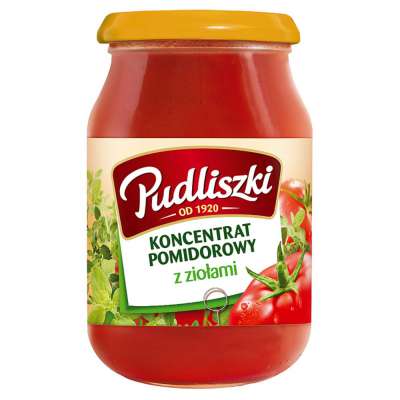 PUDLISZKI KONCENTRAT POMIDOROWY Z ZIOŁAMI 200G