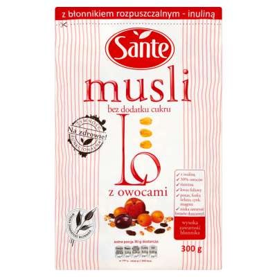 SANTE MUSLI 300G B/C OWOCOWE