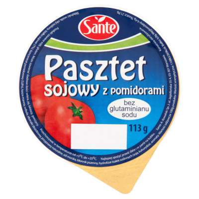 SANTE PASZTET 113G SOJOWY Z POMIDORAMI