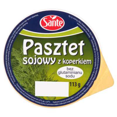 SANTE PASZTET SOJOWY Z KOPERKIEM 113G