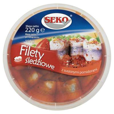 SEKO FILETY ŚLEDZIOWE SUSZ/POMID.