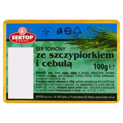 SERTOP SER TOP. 100G ZE SZCZYPIORKIEM