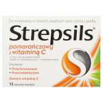 STREPSILS POMARAŃCZ/WITAMINA C 12 TAB.
