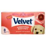 VELVET 8SZT. PAPIER RÓŻOWY