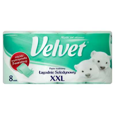 VELVET PAPIER SELEDYNOWY 8SZT