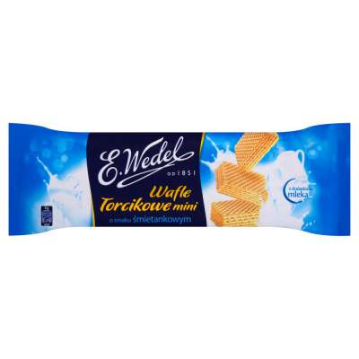 WEDEL WAFLE MINI ŚMIETANKOWE 160G