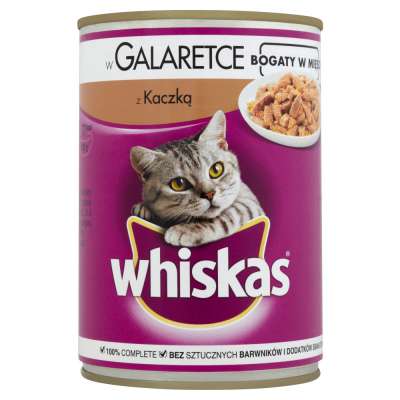 WHISKAS PUSZKA 400G Z KACZKĄ I MARCHEWKĄ