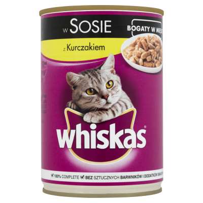 WHISKAS PUSZKA 400G Z KURCZAKIEM