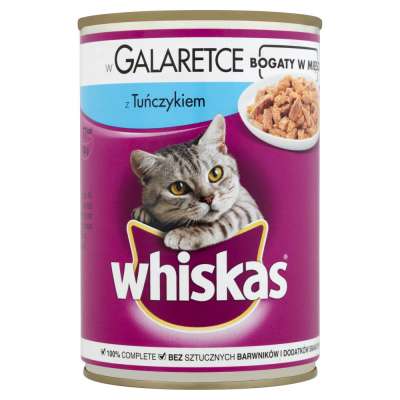 WHISKAS PUSZKA 400G Z TUŃCZYKIEM