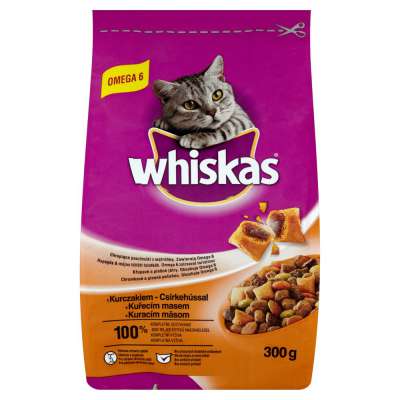 WHISKAS SUCHA 300G Z KURCZAKIEM I WARZYWAMI