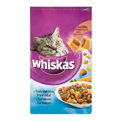 WHISKAS SUCHA 300G Z TUŃCZYKIEM I WARZYWAMI